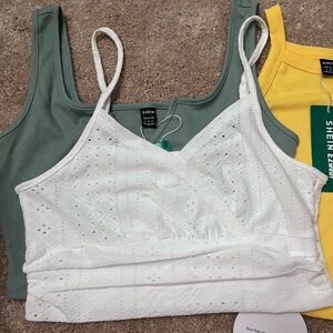 shein crop tank (4 pack!) BUNDLE